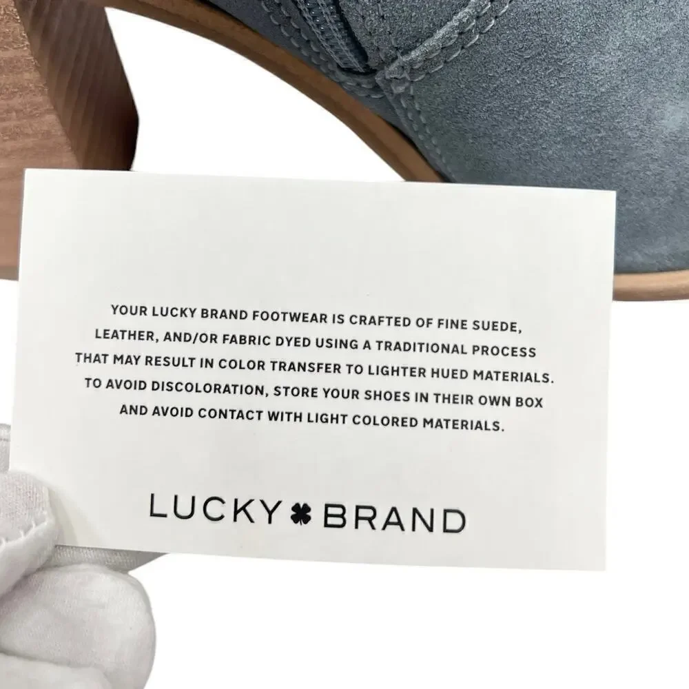 Lucky Brand Pellyon Heeled Bootie in Slate Grey size 10 NWOB